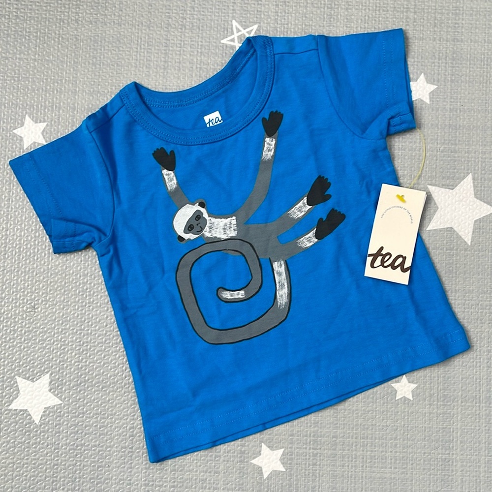 Tea Collection - NWT Cheeky Monkey Tee, 6-9 months